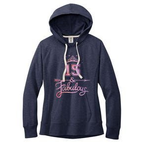 Girl 15 Years Old And Fabulous Girl 15th Birthday Women's Fleece Hoodie