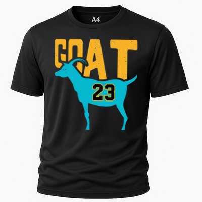 GOAT 23 Air Retro Aqua 5s Matching Cooling Performance Crew T-Shirt