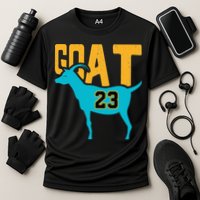 GOAT 23 Air Retro Aqua 5s Matching Cooling Performance Crew T-Shirt