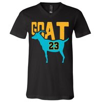 GOAT 23 Air Retro Aqua 5s Matching V-Neck T-Shirt