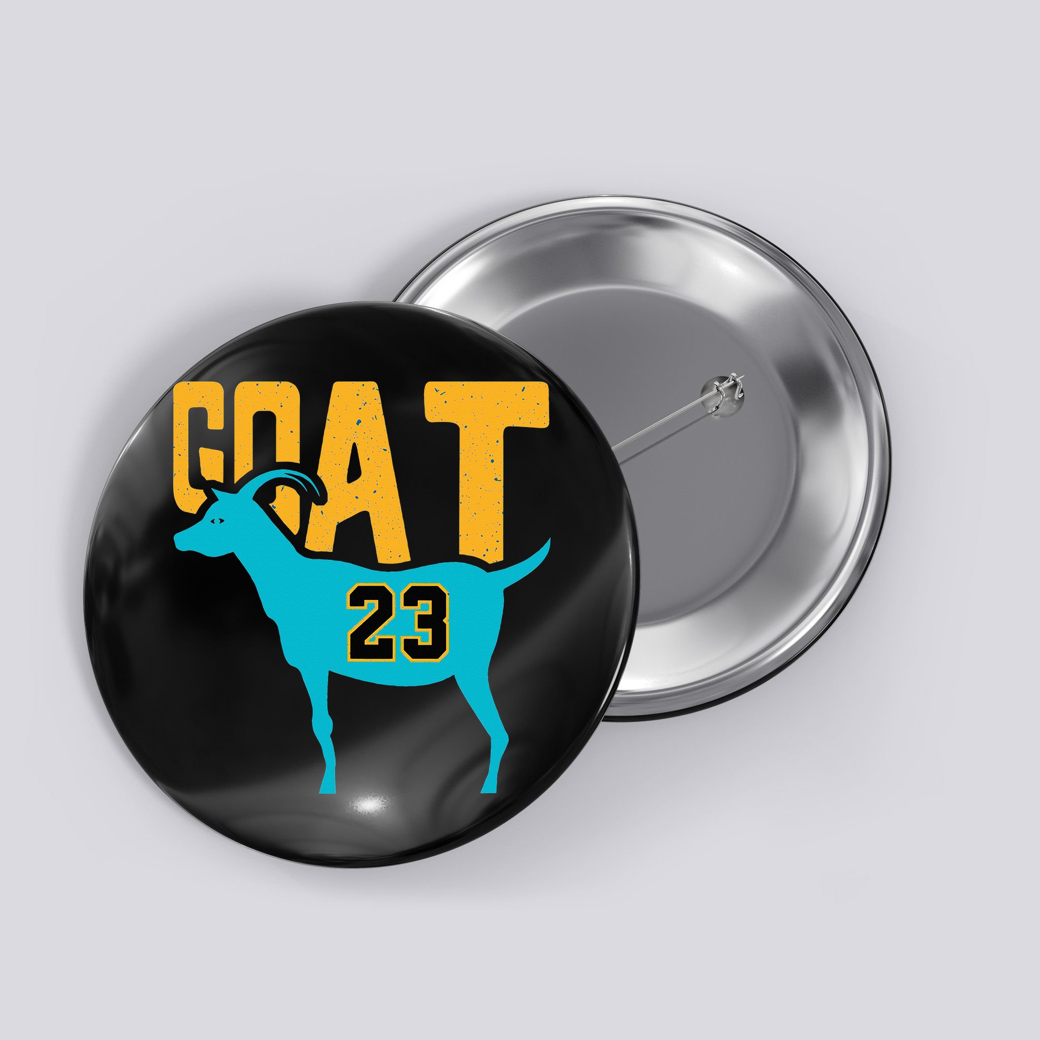GOAT 23 Air Retro Aqua 5s Matching Button