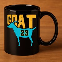 GOAT 23 Air Retro Aqua 5s Matching 11oz C Handle Ceramic Mug
