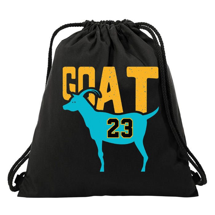 GOAT 23 Air Retro Aqua 5s Matching Drawstring Bag