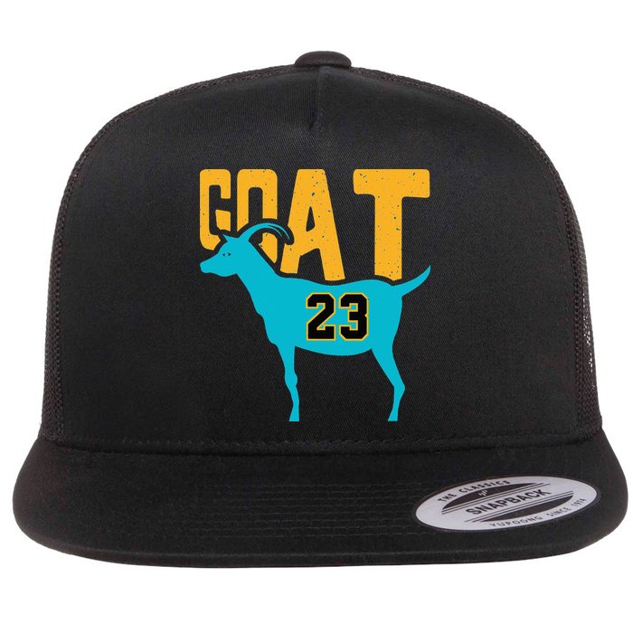 GOAT 23 Air Retro Aqua 5s Matching Flat Bill Trucker Hat