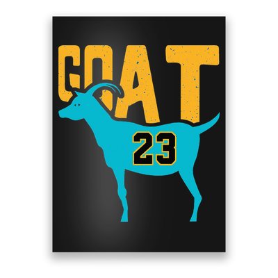 GOAT 23 Air Retro Aqua 5s Matching Poster