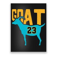 GOAT 23 Air Retro Aqua 5s Matching Poster