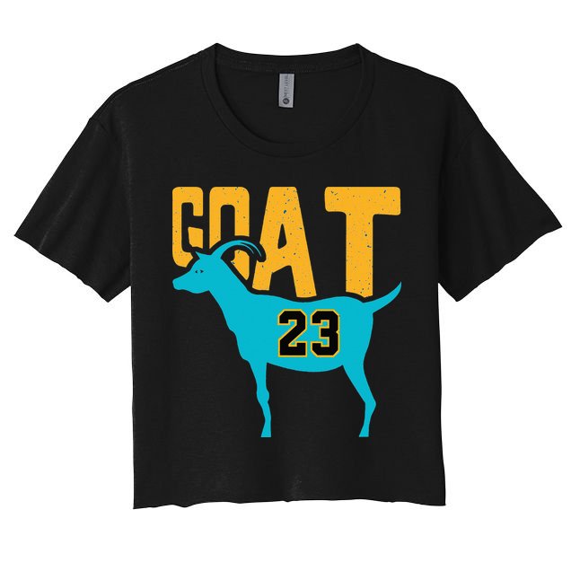 GOAT 23 Air Retro Aqua 5s Matching Crop Top