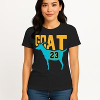 GOAT 23 Air Retro Aqua 5s Matching Womens T-Shirt