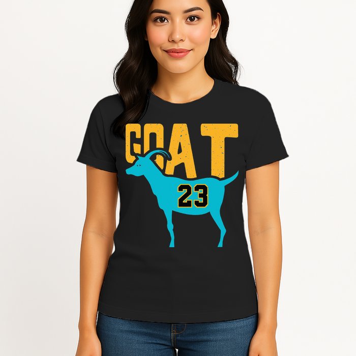 GOAT 23 Air Retro Aqua 5s Matching Womens T-Shirt