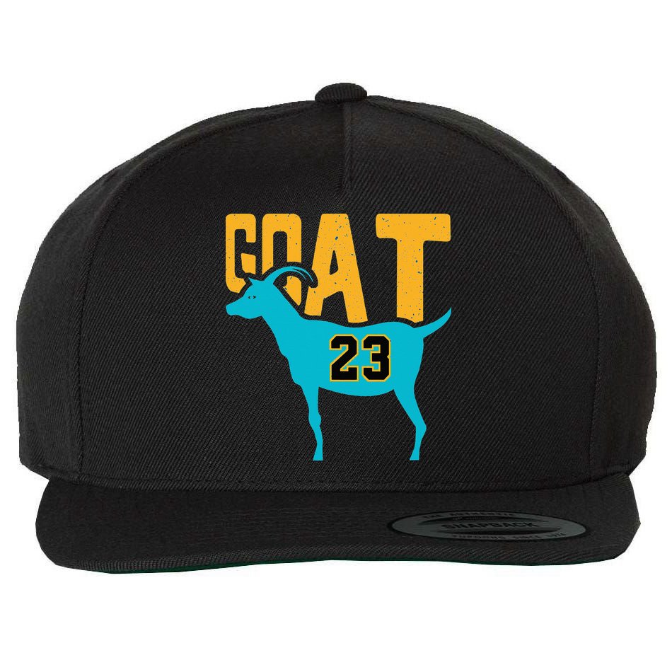 GOAT 23 Air Retro Aqua 5s Matching Wool Snapback Cap