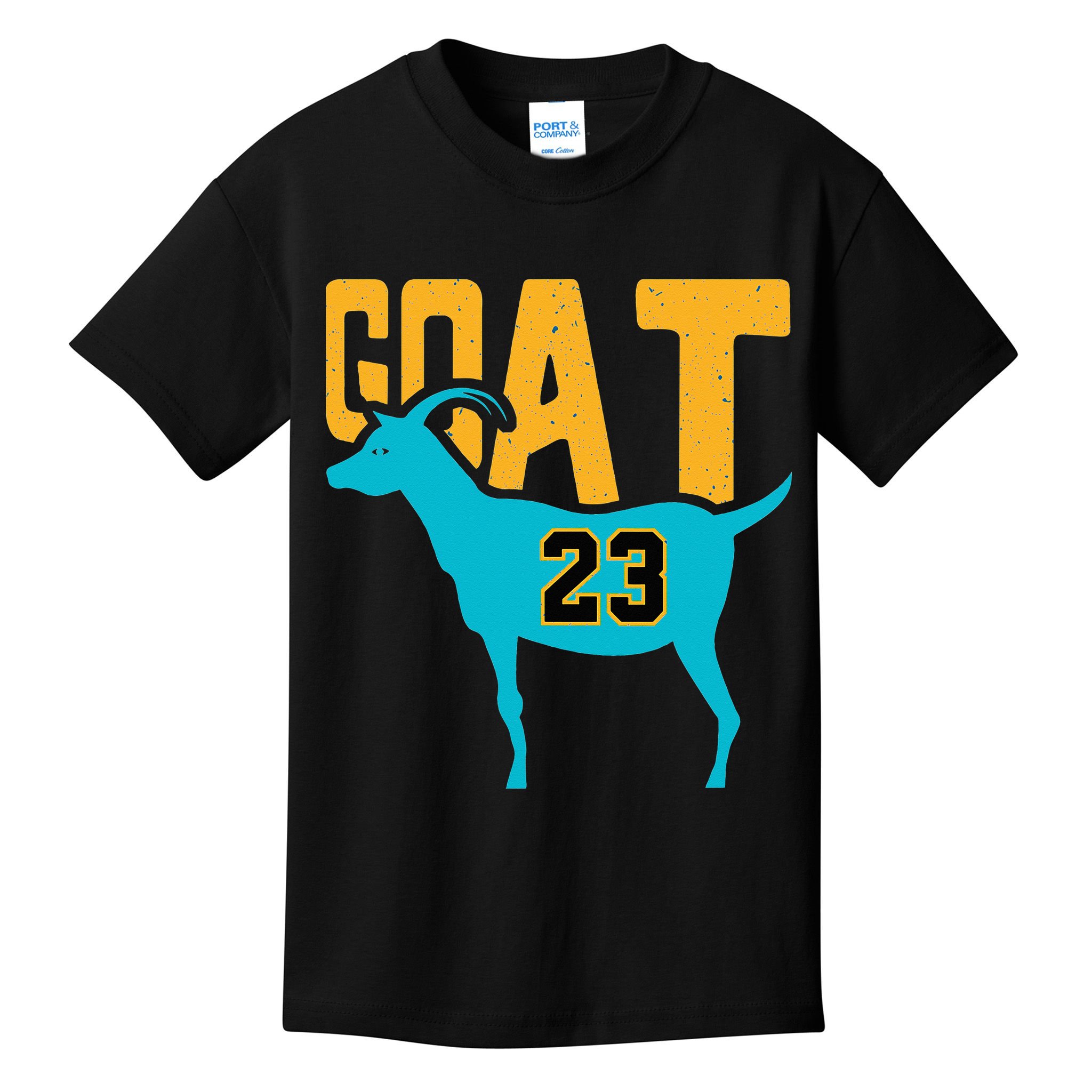 GOAT 23 Air Retro Aqua 5s Matching Kids T-Shirt