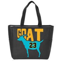 GOAT 23 Air Retro Aqua 5s Matching Zip Tote Bag