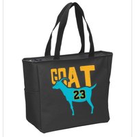 GOAT 23 Air Retro Aqua 5s Matching Zip Tote Bag
