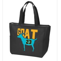 GOAT 23 Air Retro Aqua 5s Matching Zip Tote Bag