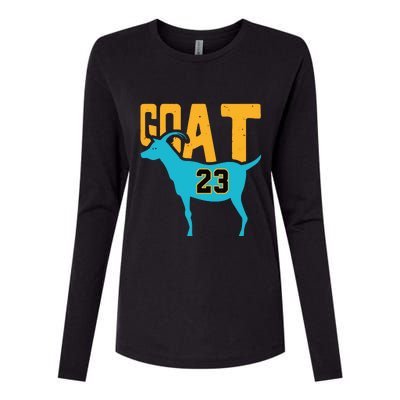 Goat 23 Air Retro Aqua 5s Matching Womens Cotton Relaxed Long Sleeve T-Shirt