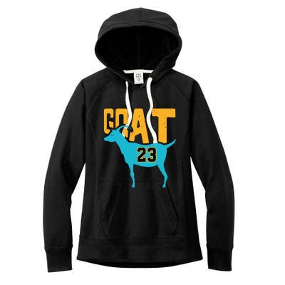 Goat 23 Air Retro Aqua 5s Matching Women's Fleece Hoodie