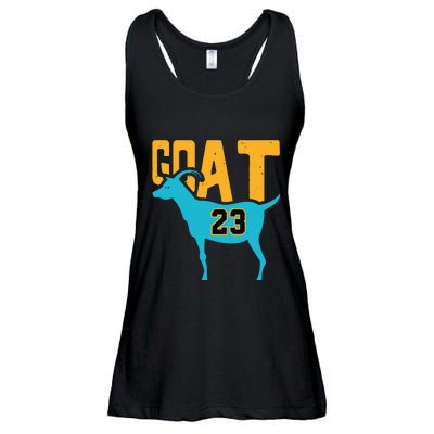 Goat 23 Air Retro Aqua 5s Matching Ladies Essential Flowy Tank