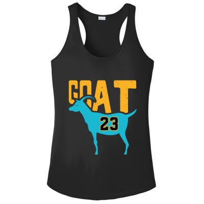 Goat 23 Air Retro Aqua 5s Matching Ladies PosiCharge Competitor Racerback Tank