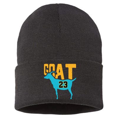 Goat 23 Air Retro Aqua 5s Matching Sustainable Knit Beanie