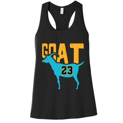 Goat 23 Air Retro Aqua 5s Matching Women's Racerback Tank