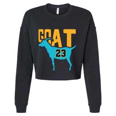 Goat 23 Air Retro Aqua 5s Matching Cropped Pullover Crew