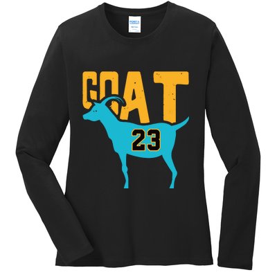 Goat 23 Air Retro Aqua 5s Matching Ladies Long Sleeve Shirt