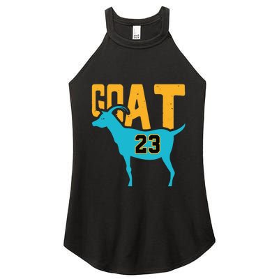 Goat 23 Air Retro Aqua 5s Matching Women's Perfect Tri Rocker Tank