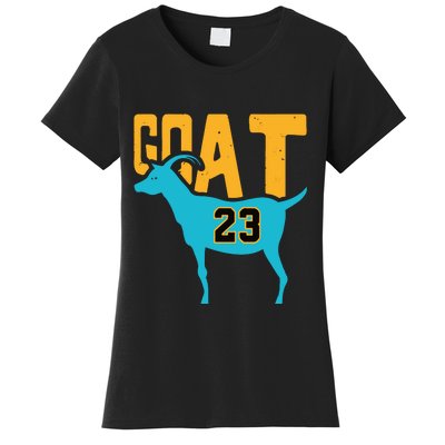 Goat 23 Air Retro Aqua 5s Matching Women's T-Shirt