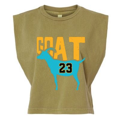 Goat 23 Air Retro Aqua 5s Matching Garment-Dyed Women's Muscle Tee