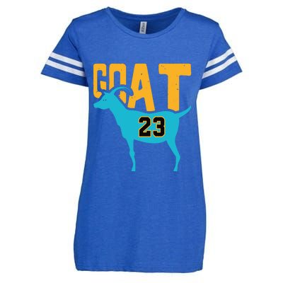 Goat 23 Air Retro Aqua 5s Matching Enza Ladies Jersey Football T-Shirt