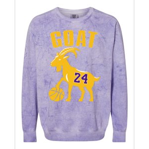 Goat 24 Cute Funny Basketball Colorblast Crewneck Sweatshirt