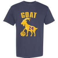 Goat 24 Cute Funny Basketball Garment-Dyed Heavyweight T-Shirt