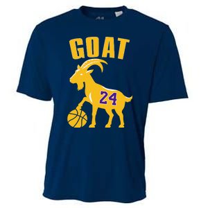 Goat 24 Cute Funny Basketball Cooling Performance Crew T-Shirt