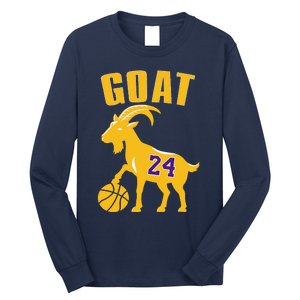 Goat 24 Cute Funny Basketball Long Sleeve Shirt