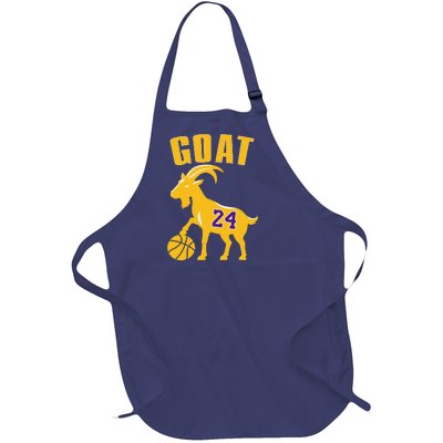 Goat 24 Cute Funny Basketball Full-Length Apron With Pockets