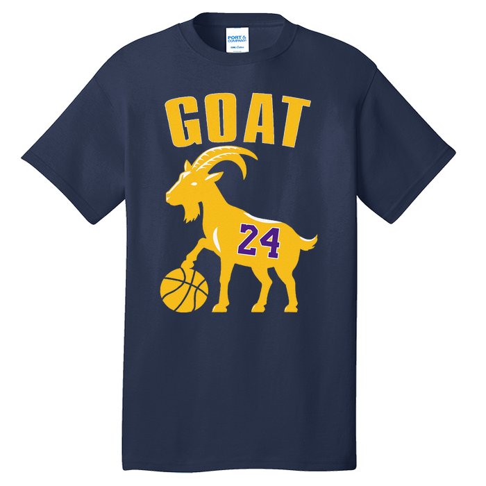 Goat 24 Cute Funny Basketball Tall T-Shirt