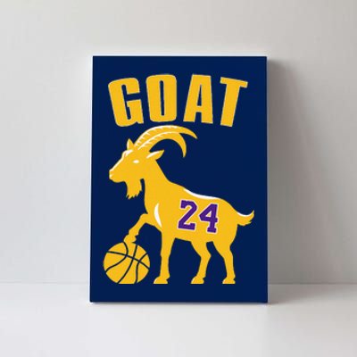 Goat 24 Cute Funny Basketball Canvas