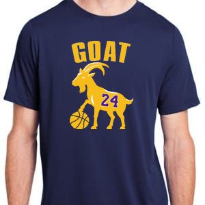 Goat 24 Cute Funny Basketball Adult ChromaSoft Performance T-Shirt