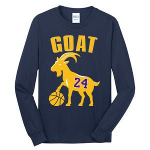 Goat 24 Cute Funny Basketball Tall Long Sleeve T-Shirt