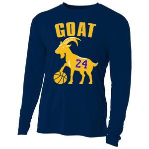 Goat 24 Cute Funny Basketball Cooling Performance Long Sleeve Crew