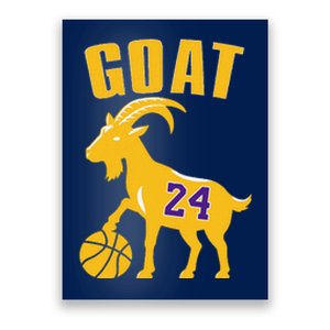 Goat 24 Cute Funny Basketball Poster