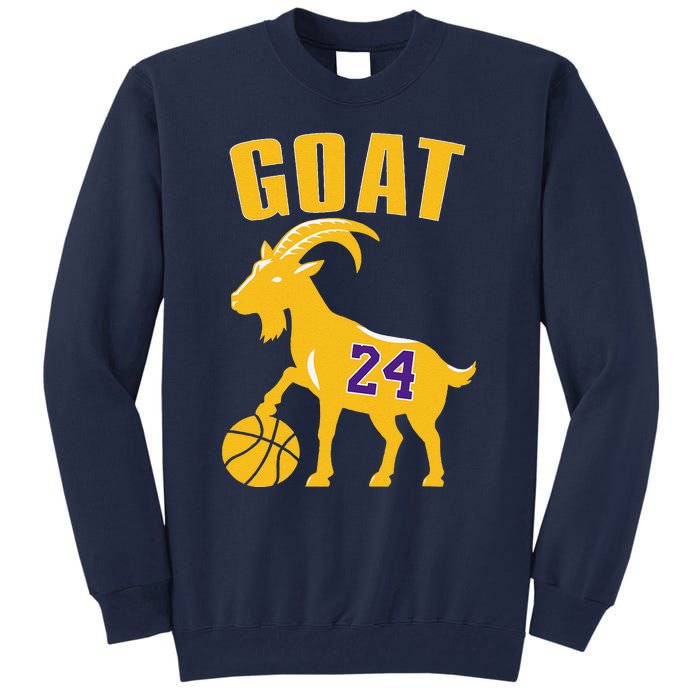 Goat 24 Cute Funny Basketball Tall Sweatshirt