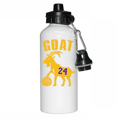 Goat 24 Cute Funny Basketball Aluminum Water Bottle 