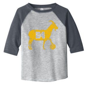 Goat 24 Cute Funny La Basketball Toddler Fine Jersey T-Shirt