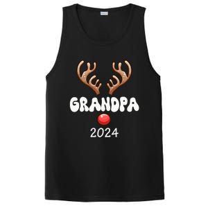 Grandpa 2024 Christmas Reindeer Proud Family Costume Parties Gift PosiCharge Competitor Tank