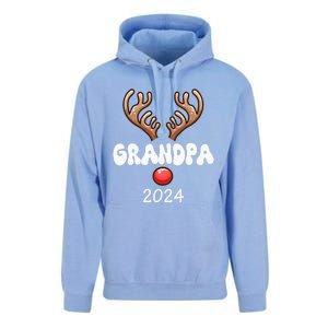 Grandpa 2024 Christmas Reindeer Proud Family Costume Parties Gift Unisex Surf Hoodie