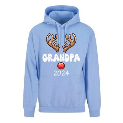 Grandpa 2024 Christmas Reindeer Proud Family Costume Parties Gift Unisex Surf Hoodie