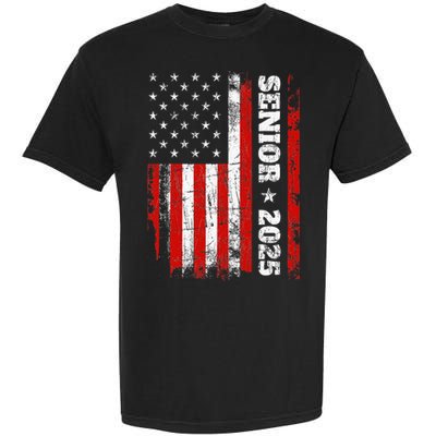 Graduation 2025 Design With Us Flag Senior Class 2025 Garment-Dyed Heavyweight T-Shirt