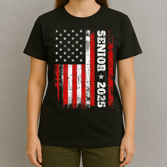 Graduation 2025 Design With Us Flag Senior Class 2025 T-Shirt