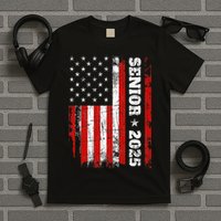 Graduation 2025 Design With Us Flag Senior Class 2025 T-Shirt